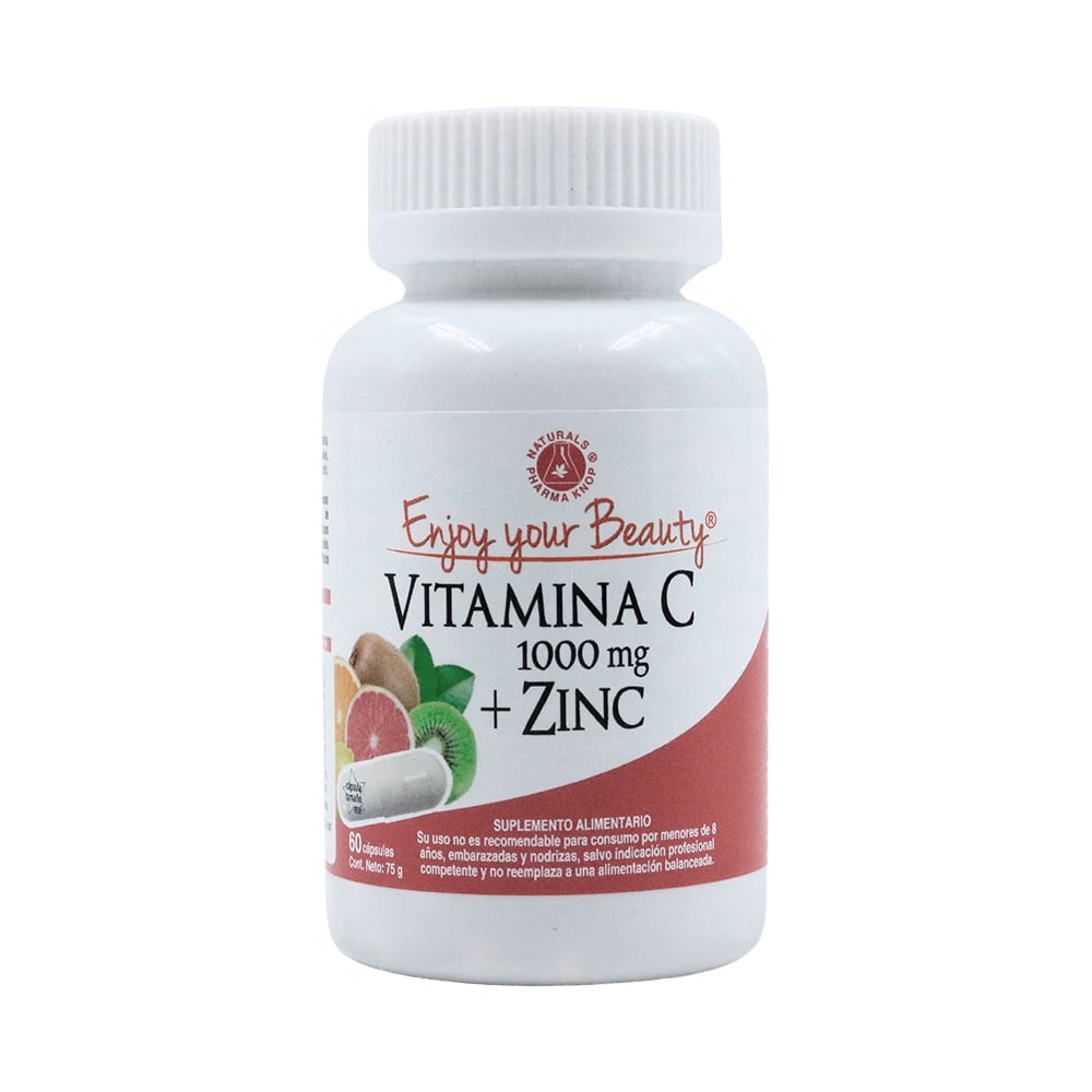 Enjoy Your Beauty - Vitamina C 1000 Mg + Zinc 15 Mg X60 Cápsulas