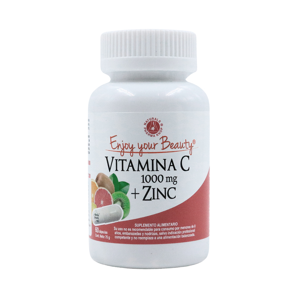 Enjoy Your Beauty - Vitamina C 1000 Mg + Zinc 15 Mg X60 Cápsulas