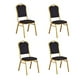 thumbnail image 1 of Pack 4 Silla Tapizada Eventos Fiestas Conferencias Comedor - Negro, 1 of 5