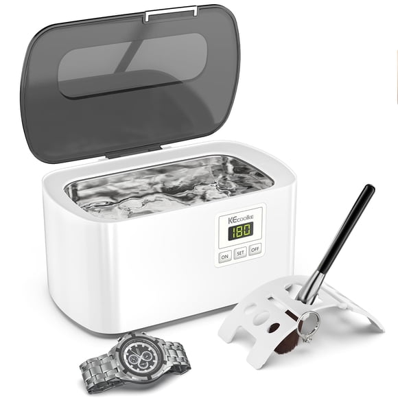 Máquina de limpieza ultrasónica de joyas KECOOLKE 600 ml con temporizador