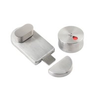 Magideal - Cerradura De Baño Con Pestillo De Seguridad, Indicador De Baño Vacío/Ocupado, Fácil De Instalar, Cerradura De Puerta Divisoria De Privacidad Para Baño