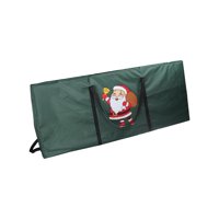 Magideal - Bolsa Organizadora De Almacenamiento Para De Navidad, Cremalleras Dobles Multiusos, Práctico Transporte De Adornos Navideños Para Accesorios De Papá Noel Verde