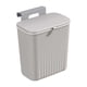 thumbnail image 5 of Cubo De Basura Colgante Para Cocina Con Tapa, Cubo De Basura Para Baño, Dormitorio, Hogar, Gris, 5 of 5
