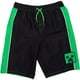 thumbnail image 4 of Conjunto De Natación Para Niños Con Camiseta Térmica Verde Y Negra, 4 of 5