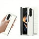 thumbnail image 1 of For Samsung Z Fold4 Mobile Phone Case Elastic Wrist Strap One Flap Folding Screen PC Case, 1 of 3