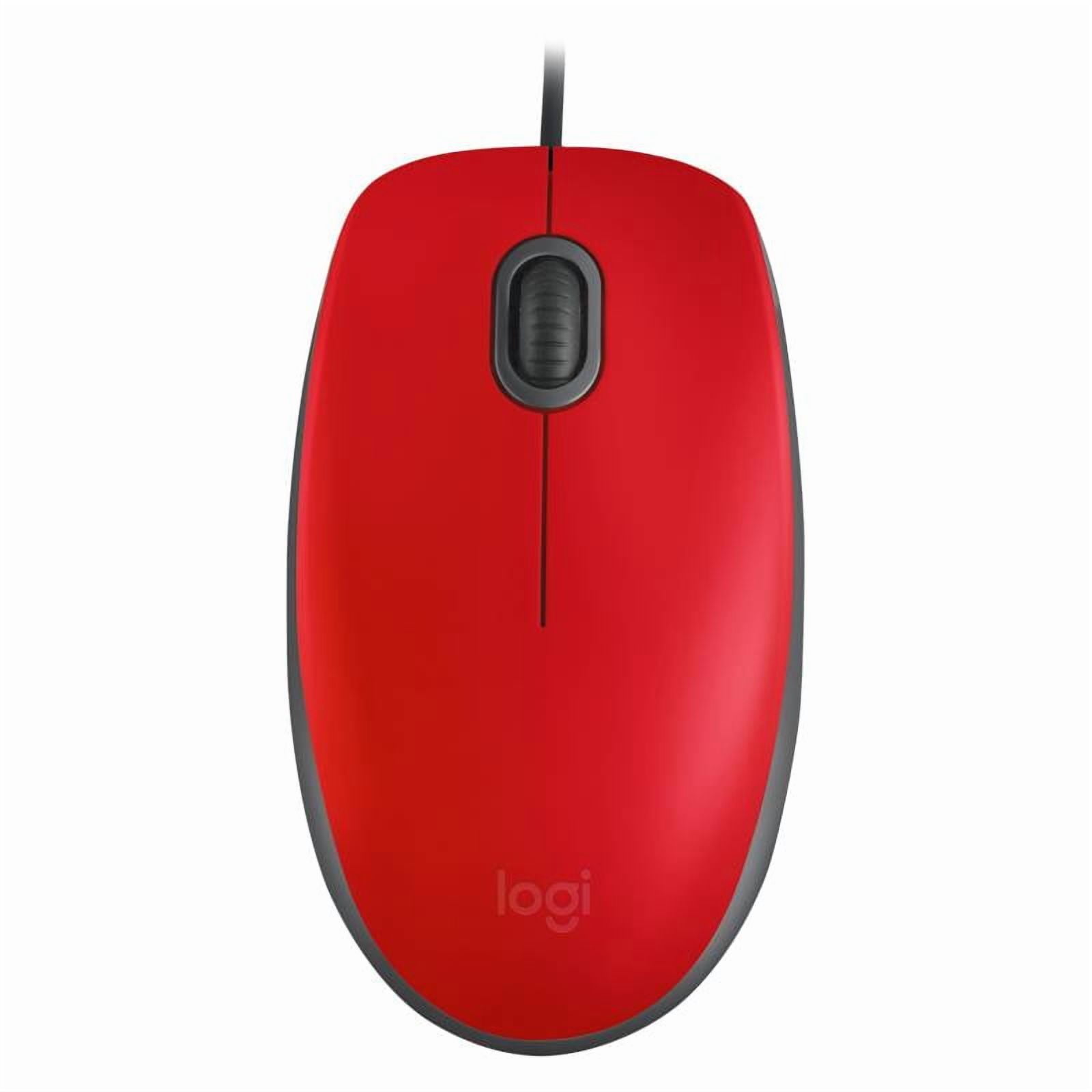 Mouse Logitech M110 Silent Rojo