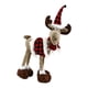 thumbnail image 2 of Adornos Navideños Lindos De Reno De Muñeca De Alce Navideño Para Decoración De Mesa Navideña Ciervo A Cuadros, 2 of 3
