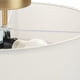 thumbnail image 5 of Lámpara de techo GLOBE 60998, latón mate y lino blanco, 2 luces, 5 of 9