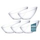 thumbnail image 1 of Cuencos para servir Posh Setting, plástico transparente, 1600 ml, paquete de 5, 1 of 8