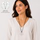 thumbnail image 2 of Collar Largo De Gamuza Flor Minimalista Mujer Boho - 38 Cm plateado 43, 2 of 4