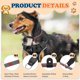 thumbnail image 3 of Collar Deslizante para Perros, Cuerda de Nylon Reflectante Sin Tirones con Tope Ajustable, (L-26 Pulgadas, Gris/Rojo), Destinado para Entrenamiento, 3 of 7