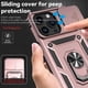 thumbnail image 4 of Funda Resistente Anillo Soporte iPhone 15 Pro Privacidad Cámara Montaje Magnético Oro rosa, 4 of 6