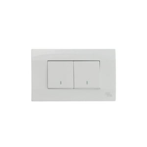 Art Dna - Interruptor Doble 9/15 10A Blanco K-P03