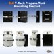 thumbnail image 2 of Soporte de montaje para tanque de propano Flame King T-Rack 2.3 kg, 2 of 9