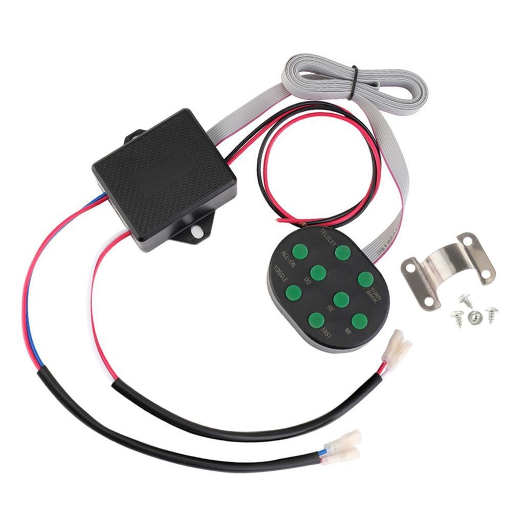 Magideal - Controlador De Bocina De Coche, Unidad De Control De Sonido De Bocina, Interruptor De Control De Sonido Universal 8, Controlador De Bocina Eléctrica P