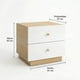 thumbnail image 3 of Velador 2 Niveles Con Cajon Mesita Moderno 50*42*47cm Blanco, 3 of 8