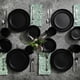 thumbnail image 4 of Juego de vajilla Gibson Home Zuma Matte Black 16 piezas para 4, 4 of 7