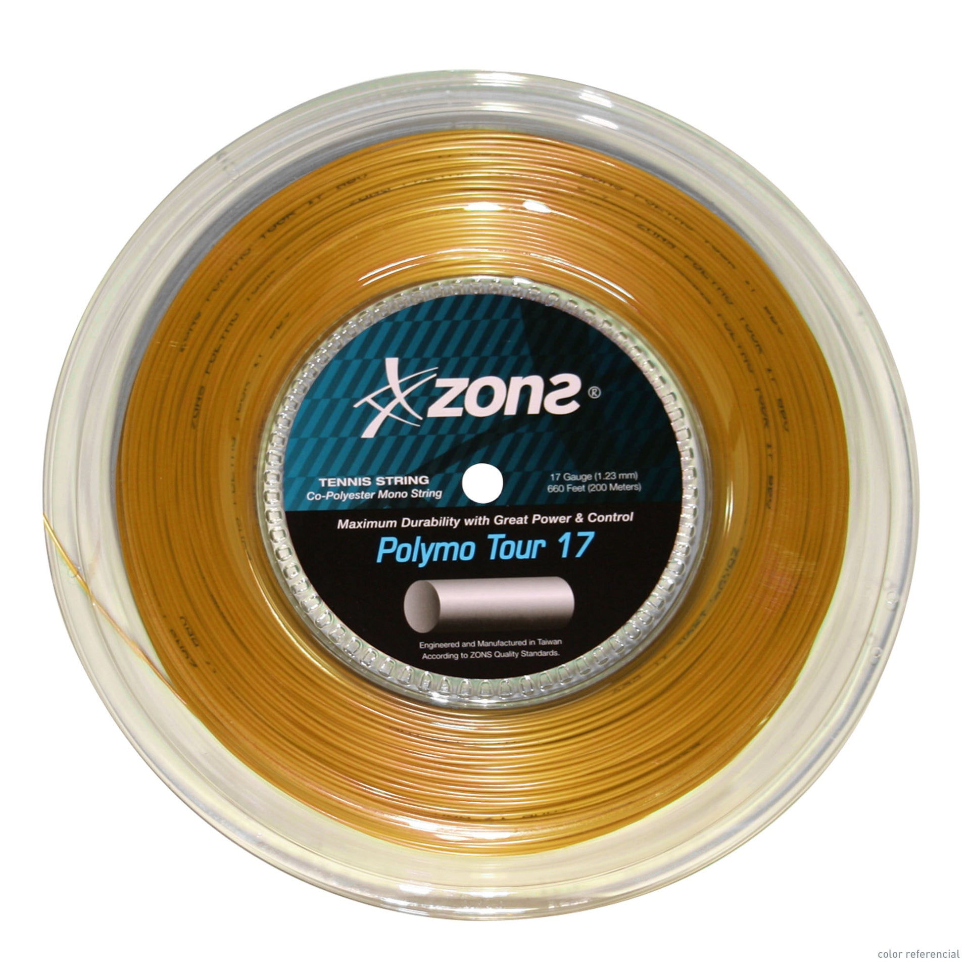 Rollo Cuerda Tenis Zons Polymo Tour 1.23 / 17 Oro