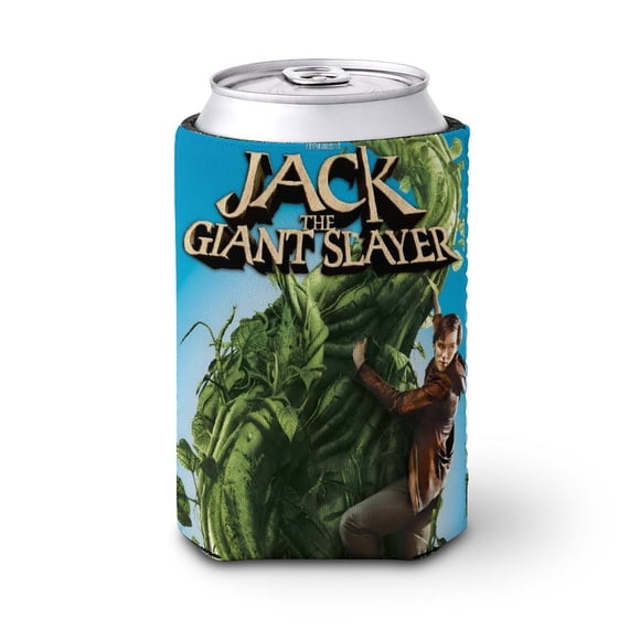Jack el Cazagigantes Funda enfriadora de latas, aislante de bebidas para mantener frías o calientes, funda térmica plegable para latas, portabebidas reutilizable