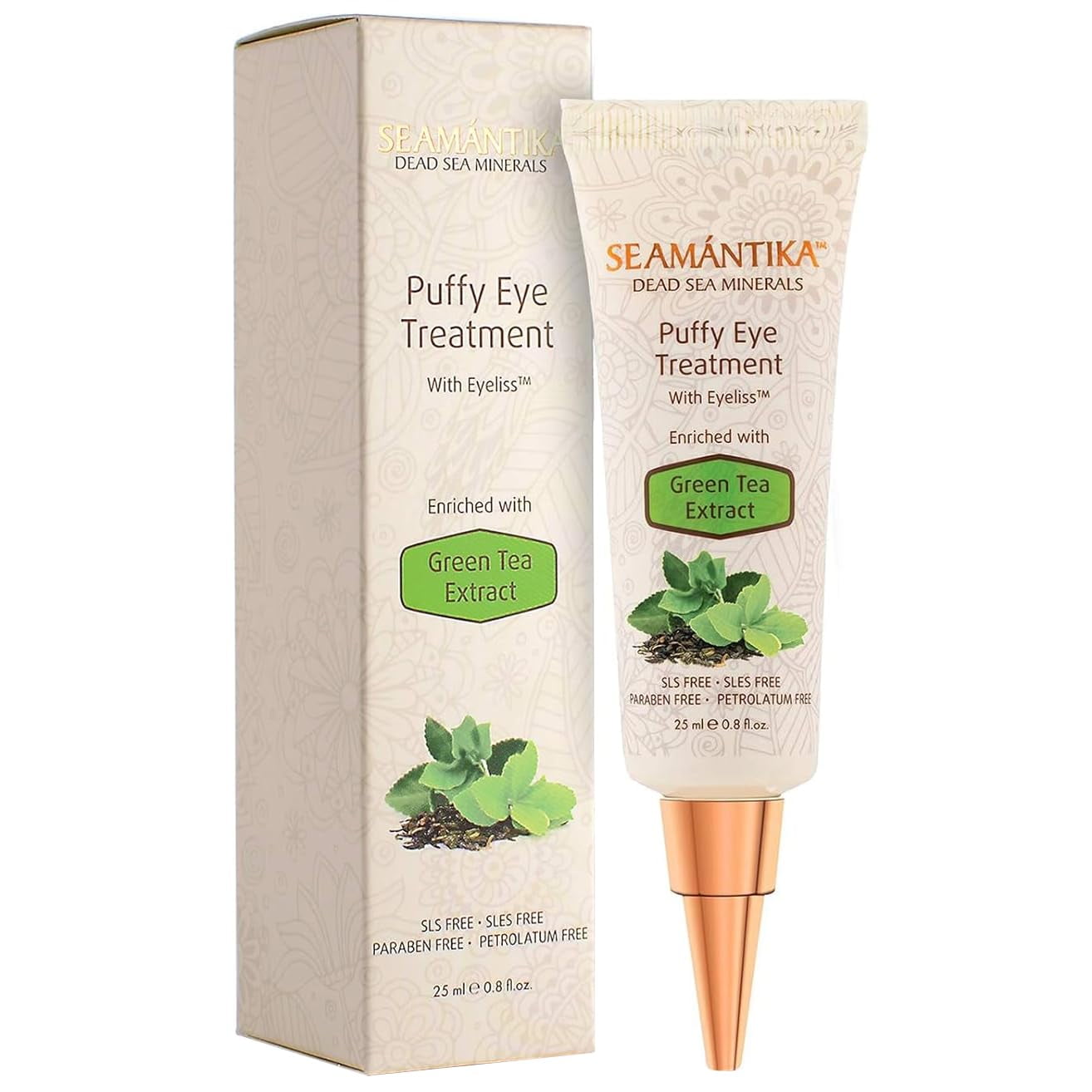 Crema Para Ojos Seamantika Tratamiento Hinchado Con Té Verde 25 Ml