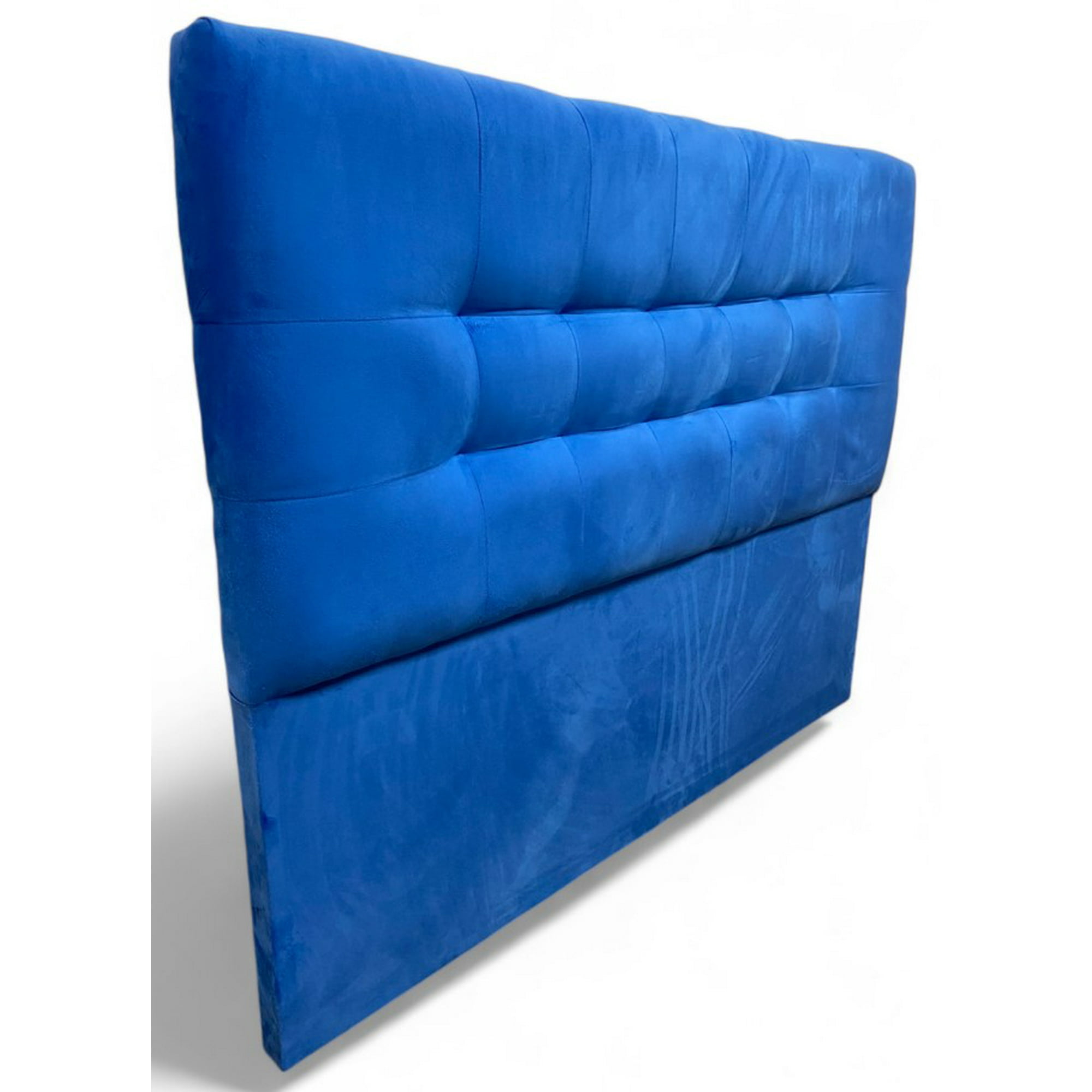 Mbc - Respaldo De Cama King Valencia Felpa Azul