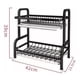 thumbnail image 5 of Secador Escurridor De Platos 2 Niveles Color Negro Metalico, 5 of 6