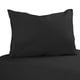 thumbnail image 1 of Juego de Sabanas, Single, Color Negro, 144 Hilos, 1 of 2