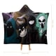 thumbnail image 2 of Puertas de Figuras Manta Capa con Capucha Anti-Bolitas, Manta de Lana Ártica Suave, Manta Portátil de Felpa Ligera y Lujosa, Poncho para Siesta en Casa y Oficina, 100*130cm, 2 of 6