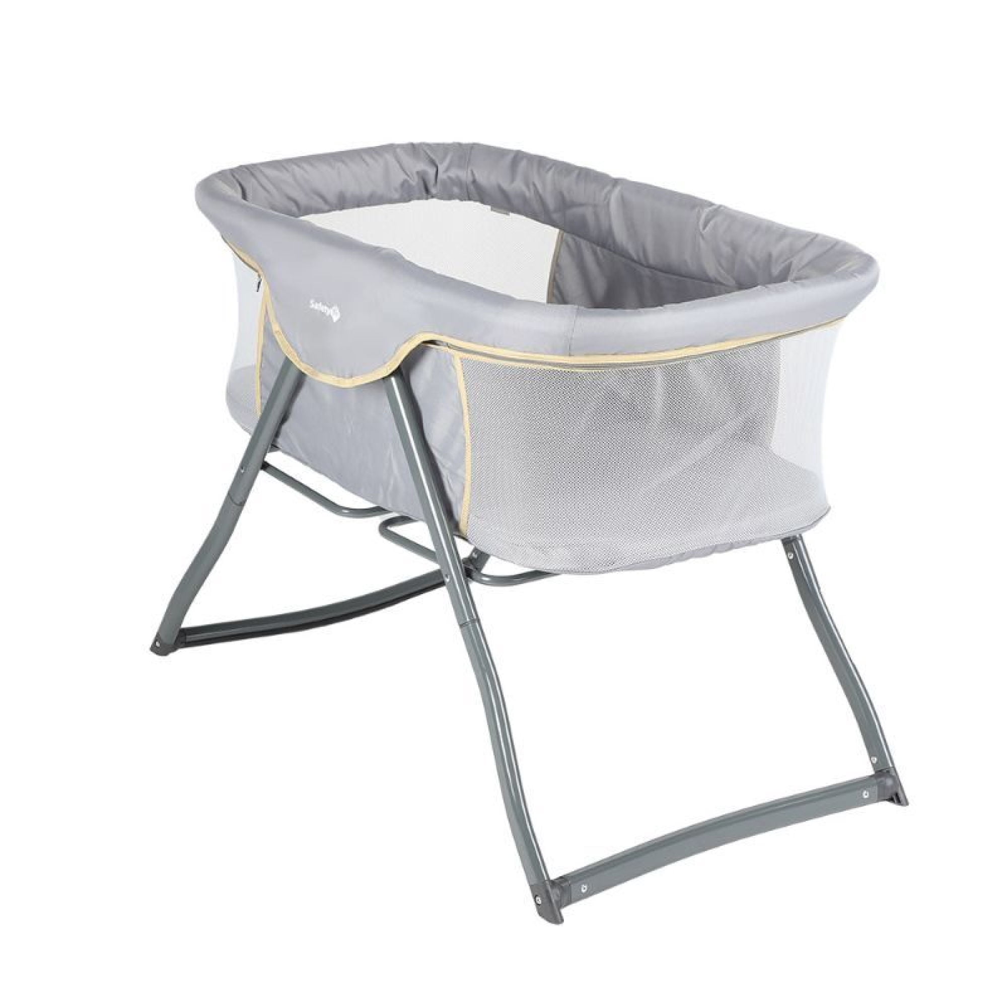 Cuna Moises Esmeralda Gris