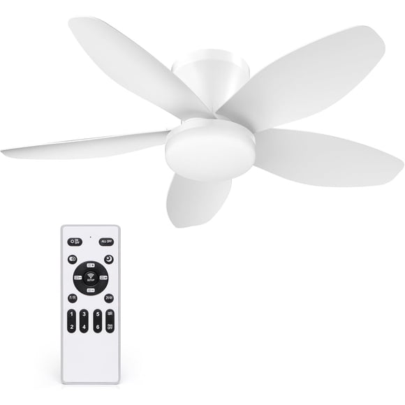 Ventilador de Techo Orabriz CF01 35 in DC 6 Velocidades LED con Control Remoto