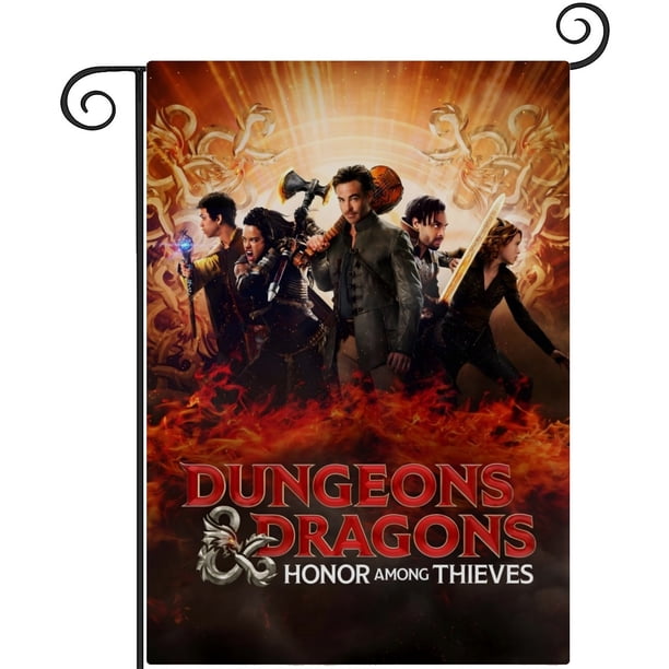 Calabozos y Dragones-bandera de jardín temática. Regalo perfecto para fans, amigos y familiares, ideal para actividades al aire libre y decoración de fiestas.28CM*45CM