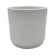 thumbnail image 1 of Macetero Maceta De Ceramica Blanco Con Linea Cuadrada S blanco, 1 of 8