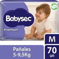 Pañales De Bebé Babysec Premium Cuidado Total 70Un M