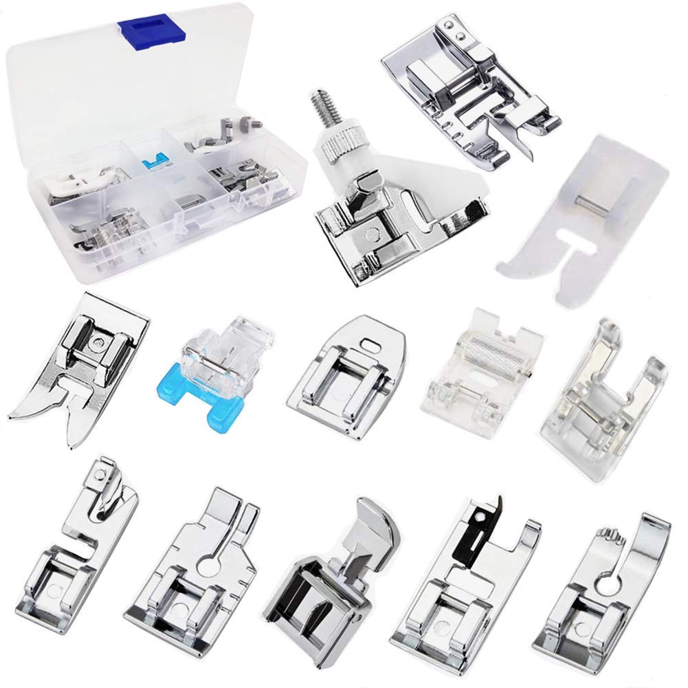 Fbshicung - Juego De 13 Prensatelas Para Máquina De Coser Doméstica