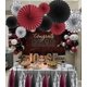 thumbnail image 3 of Decoración de fiesta ALLHEARTDESIRES 24 piezas Granate/Plata, 3 of 9