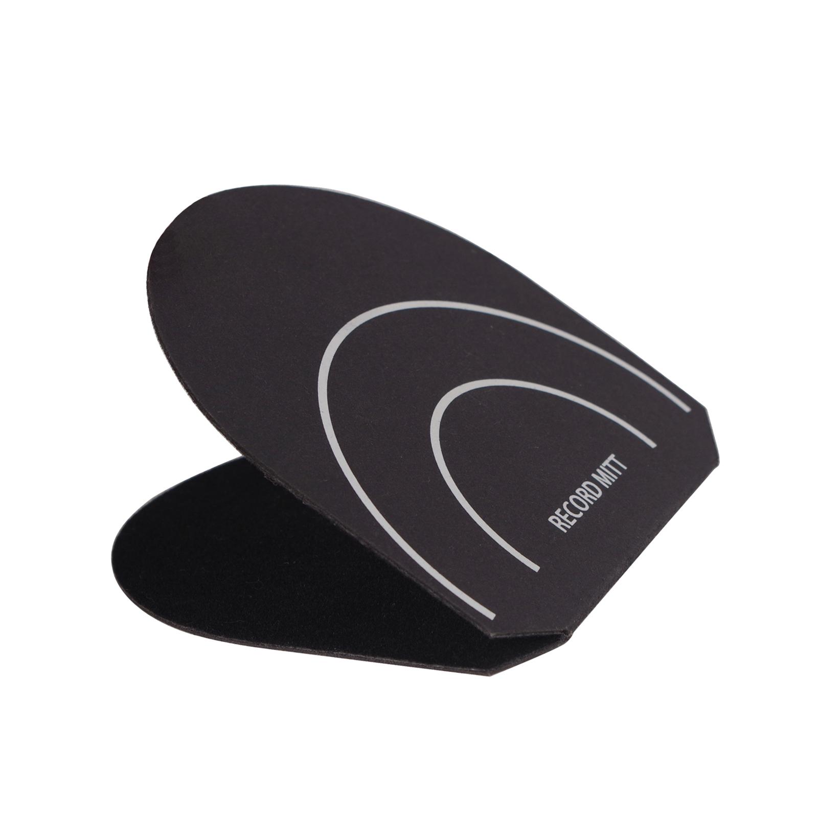 Magideal - Glove De Vinilo Glove Mat De La Almohadilla Anti Estática De Protección De Disco De Disco Mittador De Controlador De Limpieza Para El Coleccionista Lp Negro