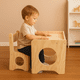 thumbnail image 2 of Escritorio Montessori de Madera para Niños con Silla, 2 of 4