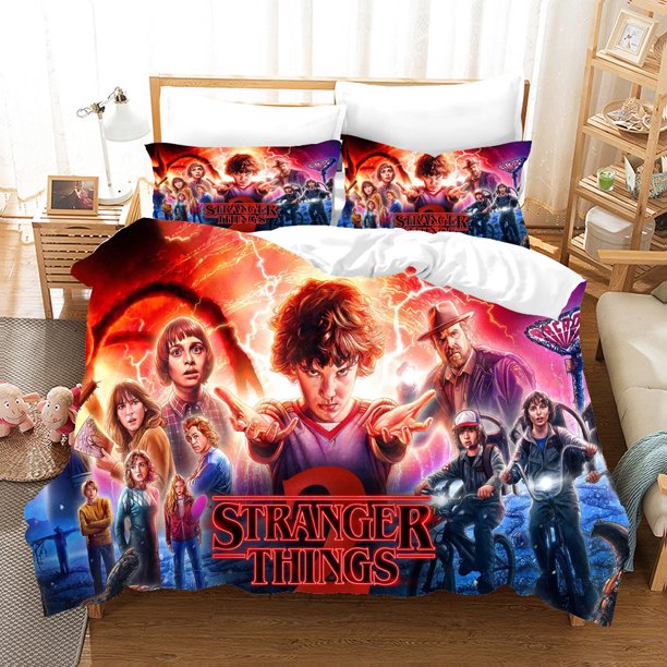 Stranger Things Bedding -Piece Three-Piece Bed Sheet Quilt Cover Pillowcase