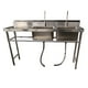 thumbnail image 1 of Lavafondos Doble Acero Inox. 175x60x90 cm. Secador izquierdo, 1 of 11