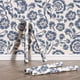 thumbnail image 3 of 1pc Self Adhesive Vinyl Paper, Floral Wallpaper, Flower Wall Paper, 3 of 4