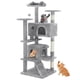 thumbnail image 1 of Cat Tree Tower Sweetcrispy 137 cm, varios niveles con rascador, 1 of 7