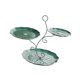 thumbnail image 2 of Soporte Para Cupcakes De 3 Niveles, Plato De Frutas Secas Para Banquetes, Fiestas, Comedores, Verde Y Plateado, 2 of 5