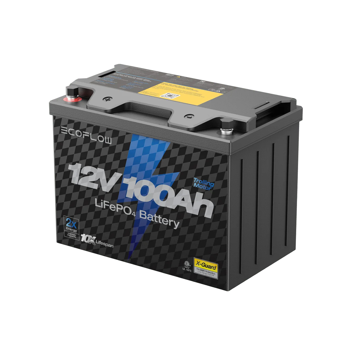 Batería De Litio 12V 100Ah Para Motor Eléctrico Ecoflow
