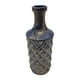 thumbnail image 4 of Jarron Florero Ceramica Diseño Rombos Azul Dorado Alargado, 4 of 7
