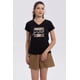 thumbnail image 1 of Polera Mujer Dobladillo Manga Negro, 1 of 4