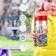 thumbnail image 5 of Enredados: Princesa RapunzelBotella de Agua con Tapa Pop Top de Un Toque, Acero Inoxidable, a Prueba de Fugas, para Deportes, Botella Infantil rosa 12 oz, 5 of 6