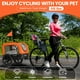 thumbnail image 3 of Remolque para bicicleta para perros Sepnine, 30 kg de capacidad, plegable, naranja, 3 of 3