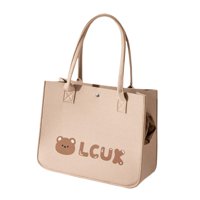 Ioensy - Bolsa De Transporte Para Gatos, Transpirable, Para Ir De Excursión, Ir De Compras Al Aire Libre, Talla M, Color Marrón