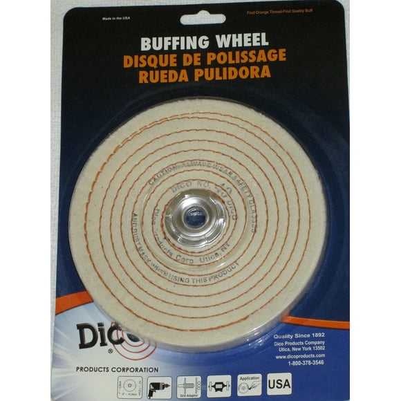 Rueda pulidora Dico 527-40-6 de 15 cm de diámetro y 1,3 cm de grosor