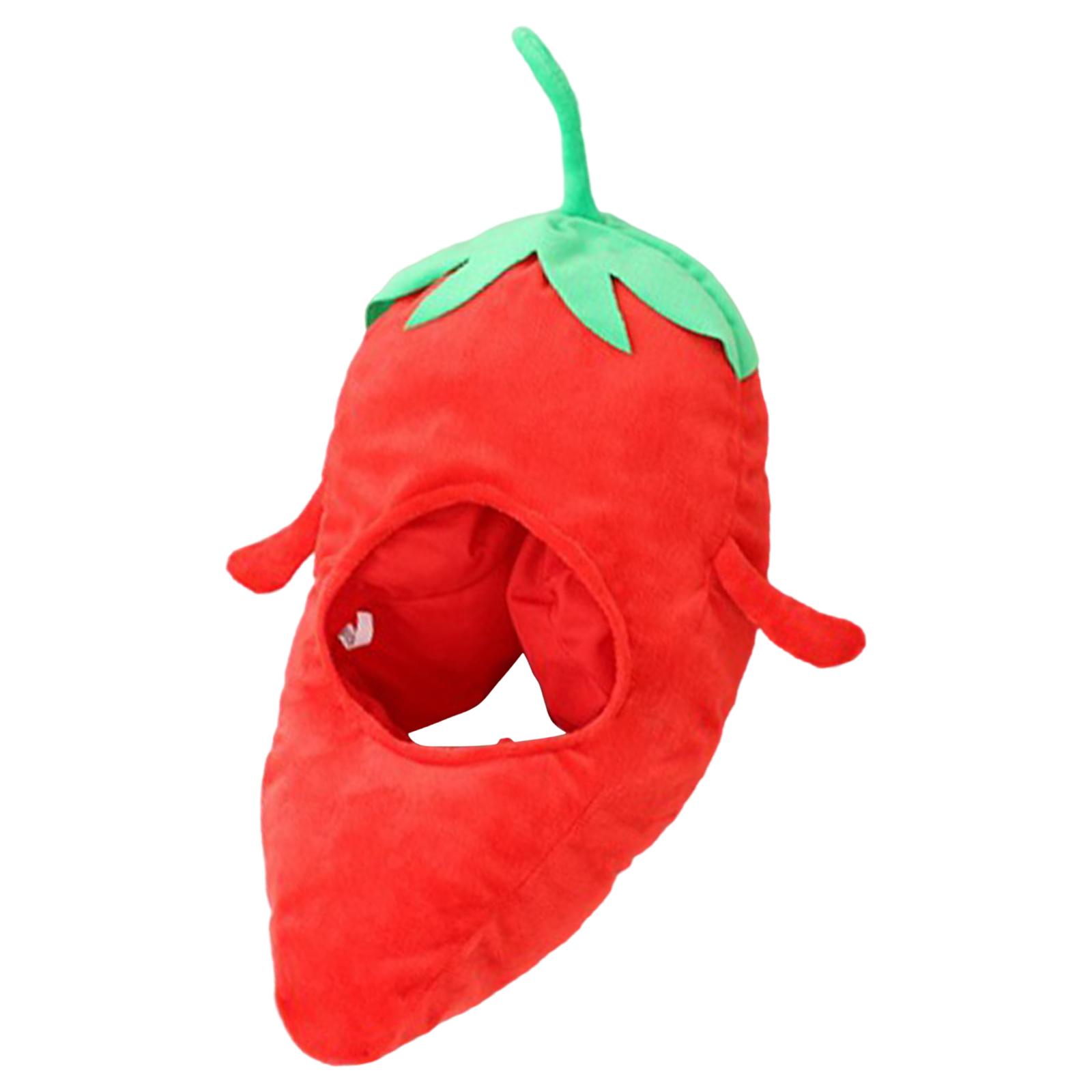 Bothyi - Sombreros Con Forma De Chile De Felpa, Gorro Cálido Para Cosplay, Accesorios Para Fotos De Adultos